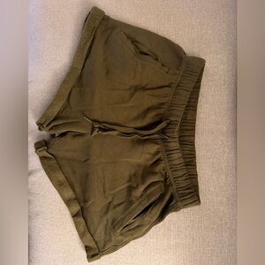 PINK Victoria's Secret Dark Green Athletic Shorts